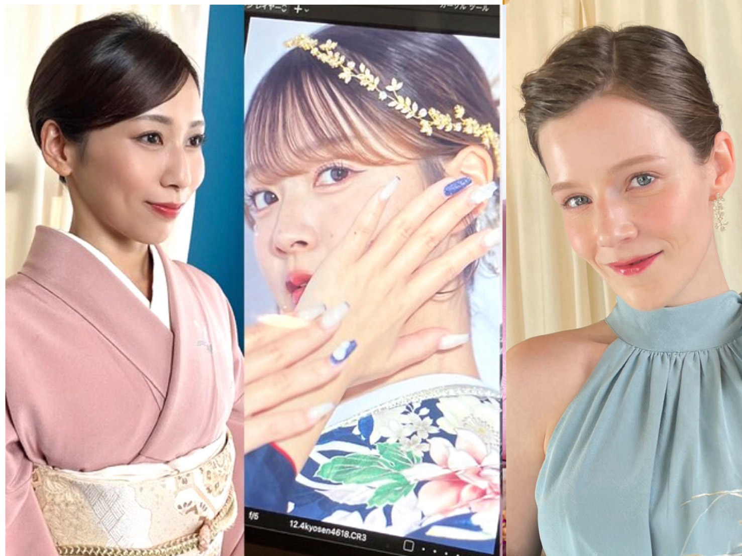 着物・ステージ・ドレスのヘアメイク実績